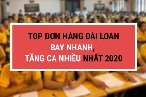 TOP ĐƠN HÀNG ĐÀI LOAN BAY NHANH, TĂNG CA NHIỀU NHẤT 2020