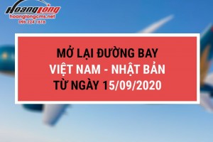 Mở lại đường bay quốc tế Việt Nam – Nhật Bản từ ngày 15/9/2020